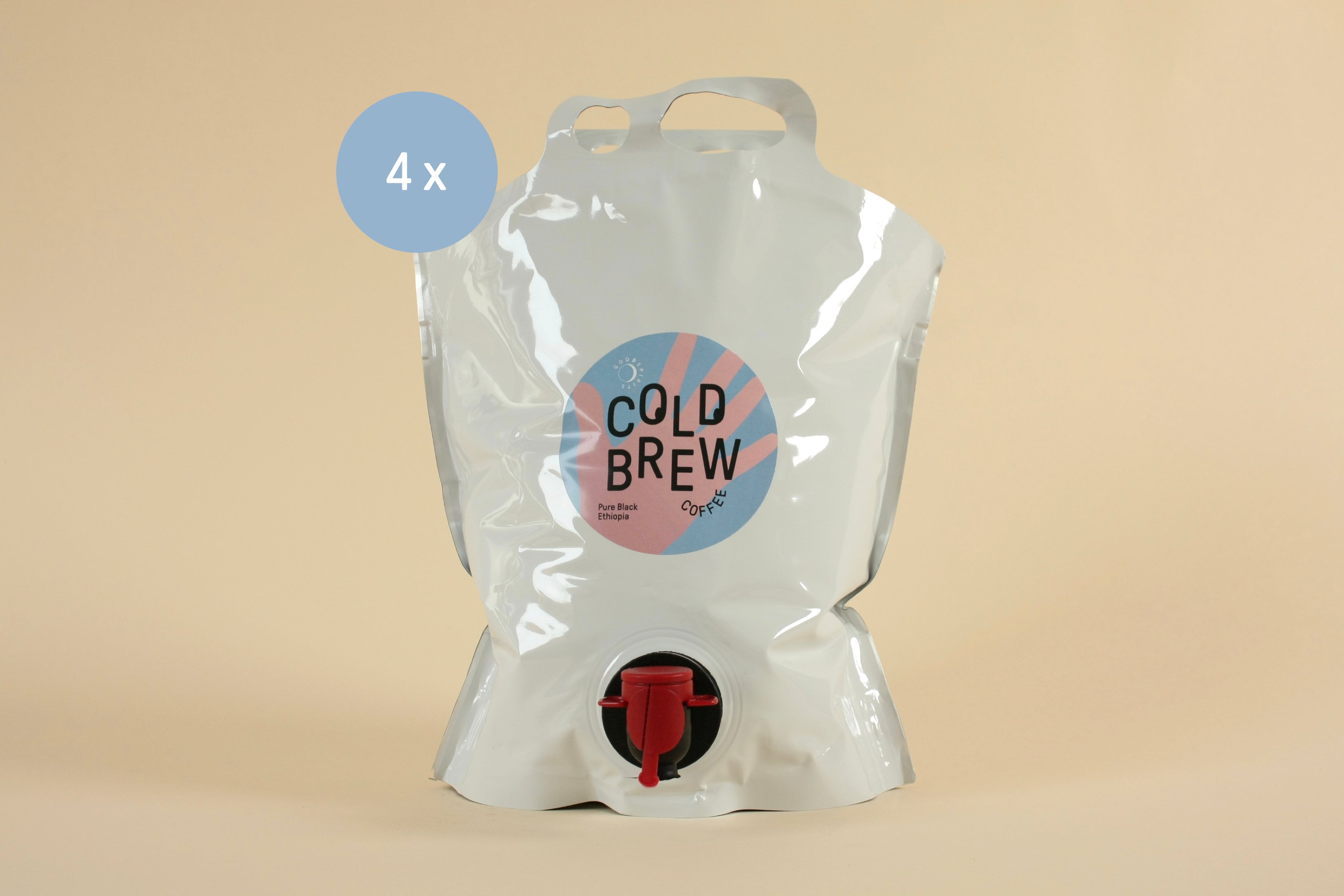 4 x Pure Black Ethiopia Bio 3 Liter